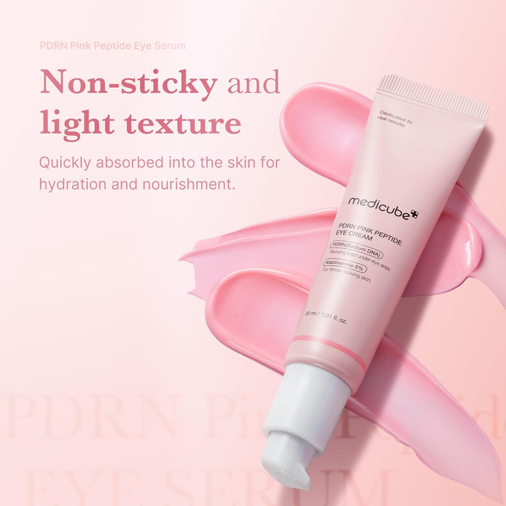 Eye Serum with Salmon DNA PDRN & Pink Peptides | 99% Purity Retinol for Fine Lines | PDRN & Niacinamide for Uneven Skin Tone | Korean Skincare, 1.01 Fl.Oz